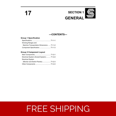 HITACHI EX80-5 TECHNICAL MANUALS HITACHI EX80-5 TECHNICAL MANUALS